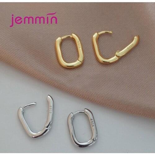 High Quality 925 Sterling Silver Hoop Earrings Charm Women Trendy Jewelry Vintage Simple O Shaped Wedding Accessories Gifts