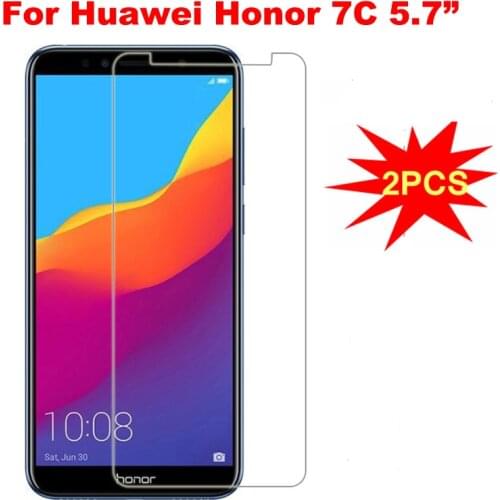 2PCS Tempered Glass Huawei Honor 7C Screen Protector Huawei Honor 7C AUM-L41 Glass Huawei Honor7C AUM-L41 Russian Version 5.7"