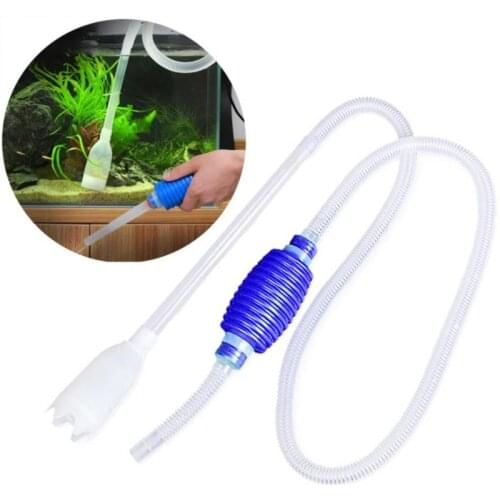 1PC Fish Tank Clean Vacuum Pump Semi-automatic Aquarium Water Changer Aquarium Gravel Cleaner Simple Fish Tank Cleaning Tools