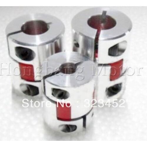 3pcs CNC Coupling Flexible 5x12mm D25L30 Jaw Spider Plum Coupling Shaft Coupler