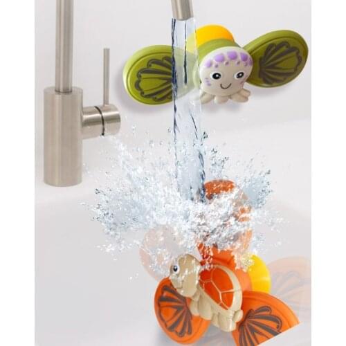 T5EC Pack of 3PCS Suction Spinner Highchair Toy Water Play Sets Parent-Children Interactive Game Heavy Bear Spinner for Baby