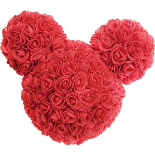 30cm Artificial Flowers Rose Mickey Valentines Day Gift Girlfriend Anniversary Birthday Gift Romantic Decorations