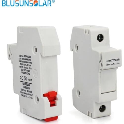 5 Pieces Solar PV Fuse Holders Fuse Link for Fusible 1000V DC Waterproof with High Quality TUV