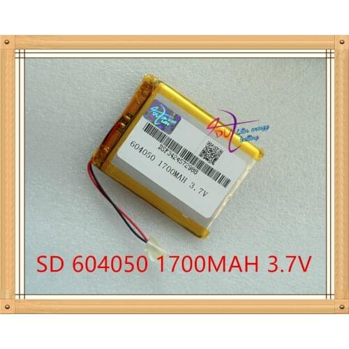 Liter energy battery Y70 road route T71 battery 604050 3.7V lithium battery 1700MAH navigator