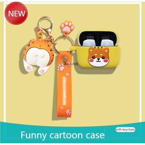 For Edifier TWS5 Tws2 Tws1 Cartoon dog Wireless Bluetooth Earphone Case Charging box soft shockproof Cover TWS5 TWS2Case