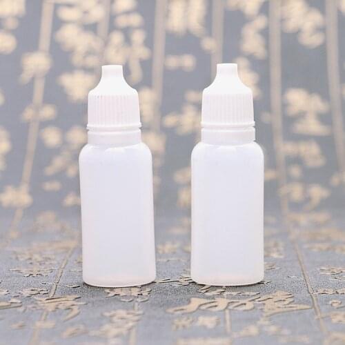 Tattoo Ink Color Empty Bottle Pigment Empty Bottle Plastic Liquid 15ml White Supply Tattoo Accessory Wholesale 10Pcs/Lot