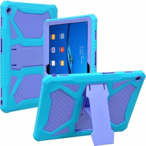 Kids Safe Shockproof Silicone Back Case for Huawei MediaPad M3 Lite 10 BAH-W09 BAH-AL00 10.1 Inch Tablet Stand Cover + Pen