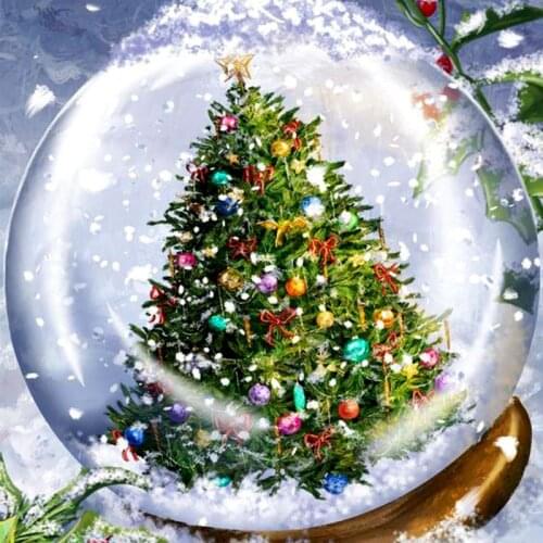 GATYZTORY Painting By Numbers Kits For Adult Christmas Tree Landscape HandPainted Framed Oil Paints Drawing Art Craft