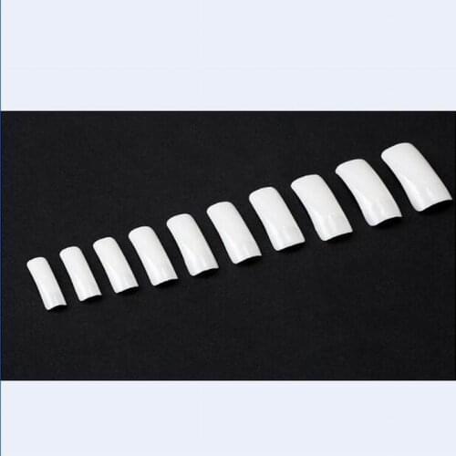 Good quality 500pcs/pack DIY half cover fake nail tips white fake nails shield sticker as manicure beauty nail art decoration
