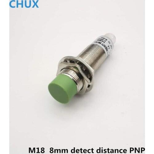 Inductive Proximity Sensor Connector PNP M18 Non-flush type without cable CE Half sets 8mm Detection distance Switch
