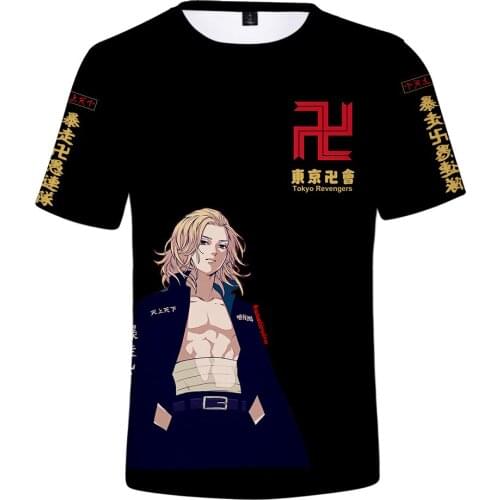 Kawaii 2021 New Arrival 3D Cosplay Tokyo Avenger T Shirt Adult Kids T-shirt Summer Short Sleeve 3D Tee Y2K Men/Women-clothing