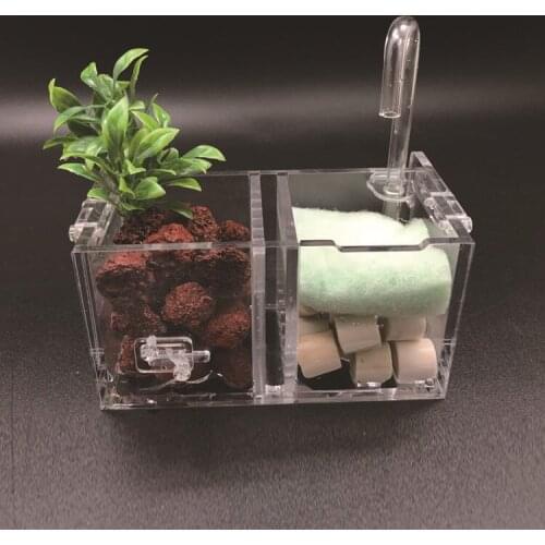 Creative fish tank filter three-in-one fish tank filter box built-in water purifier submersible pump oxygen