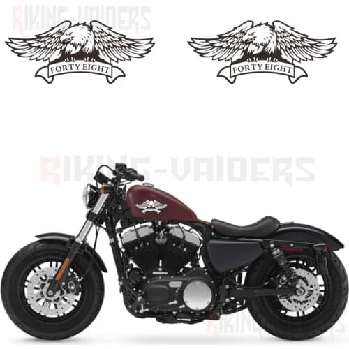 Custom Eagle Logo Stickers Fuel Tank Decals Vinyl Sticker For Harley Sportster XL1200X Forty Eight
