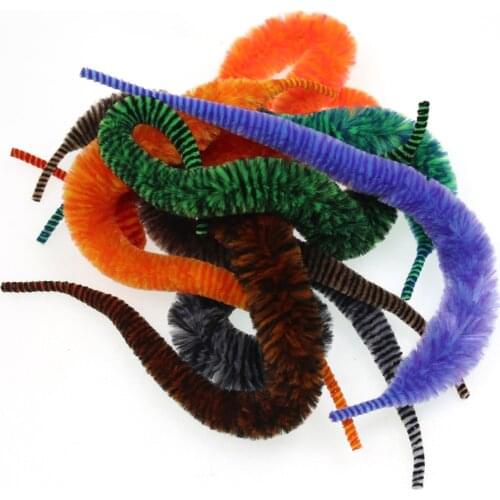 New 8"~9" Double Color Mixed Magnums Dragon Tail Saltwater Fishing Fly Lure Baitfish Tying Material for Pike Muskie