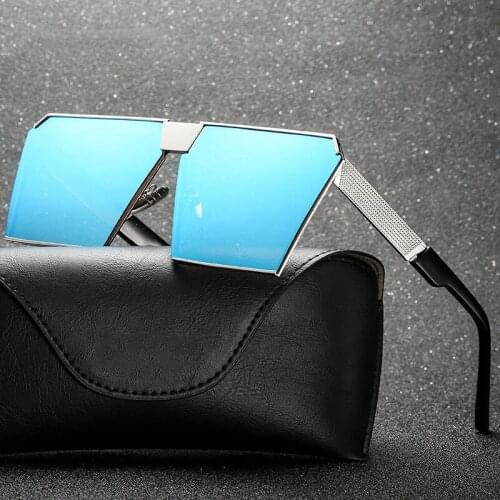Fashion Oversized Sunglasses Luxury Brand Design Women Coating Mirror Square Sun Glasses UV400 Shades Eyewear Oculos De Sol