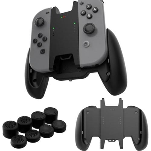 Charge And Play Grip Rechargeable detachable Charging Grip Handle Holder for Nintendo Switch Joy-Con NS Controller Accessories
