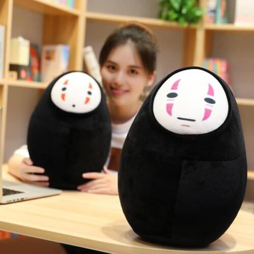 38 CM Spirited Away No Face Man Figure Plush Toys Super Soft and Comfortable U-shaped Nap Pillow Doll Toy Best Gift For Friend