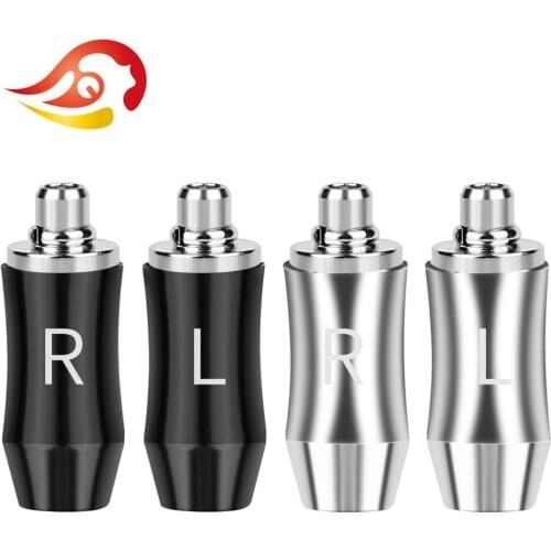 QYFANG Rhodium Plated Beryllium Copper DIY Earphone Pin Wire Connector Headset Plug Audio Jack Adapter For MMCX SE535 SE846