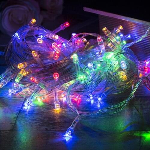 Christmas Lights 10m 100leds Gypsophila Led Lights String Room Lights Decor Wedding Holiday Outdoor Decoration Garland Navidad
