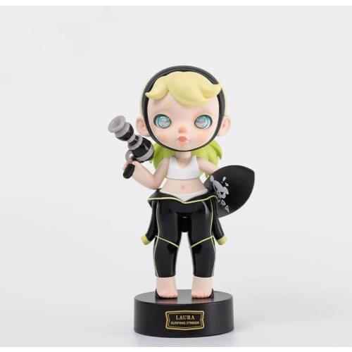 Surfing Laura Toys Cute Shooter ToyCity Figure Anime Action PVC Model Birthday Gift Decor 18 cm