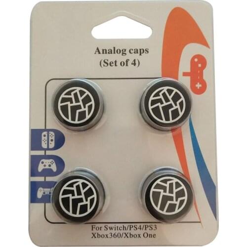 4pcs Silicone Analog Thumb Stick Grips Cover For Playstation 5 For Nintend Switch Pro Slim Gamepad Cap Joystick Cap Cases