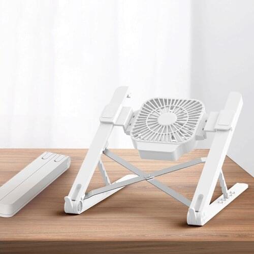Foldable Desktop Laptop tablet Stand With Cooling Fan Heat Dissipation For HP DELL MacBook Air Pro Stand Notebook Holder Cooler