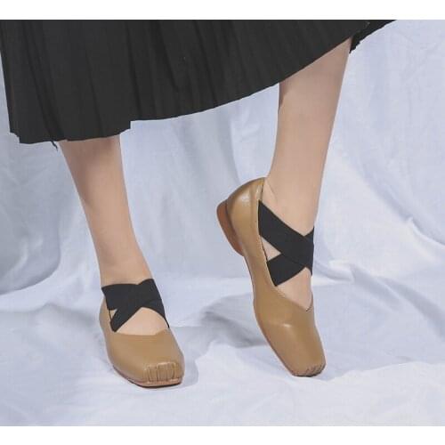 Special price for 3 pairs Colr yellow Female Flat Bandage Cloth Fairy Sister Ballet Vintage Grandma Shoes Moccosins lykj-yxy