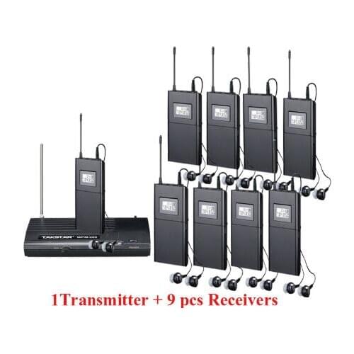 Takstar WPM-200/WPM200 In-Ear Earphone 1 Transmitter+9 Receivers Wireless Stage Monitor System