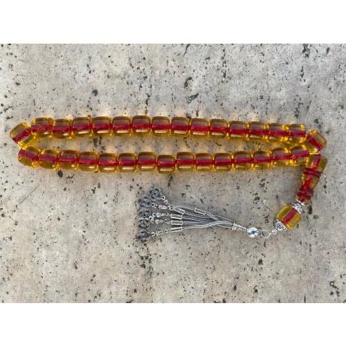 Tasbih Ottoman Faturan German Cherry Amber Sandalous Misbaha Rosary Free Shipping #20E