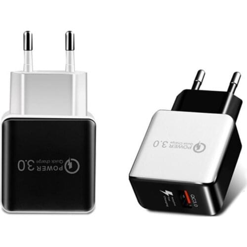 Universal Portable Home Travel Multi-Protection Single USB Charger Adapter Wall Plug-in AC Tablet Phone Charging Head US/EU Plug