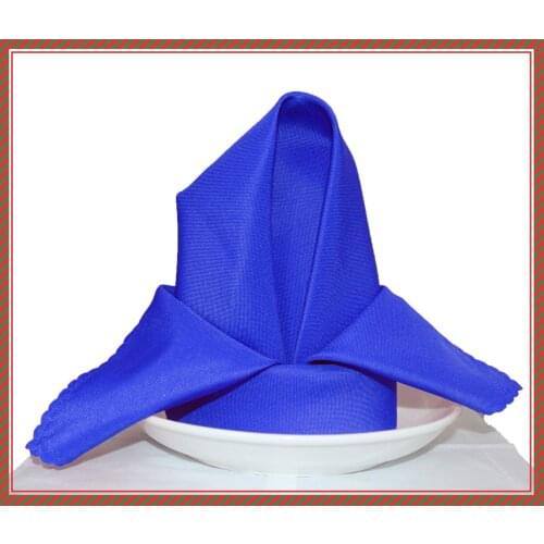High Quality 48×48cm Royal blue Polyester Napkin Hotel Napkin Table Napkin