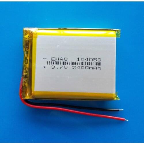 104050 3.7V 2000mAh lipo polymer lithium rechargeable battery cells for MP3 GPS navigator DVD power bank Tablet PC laptop pad