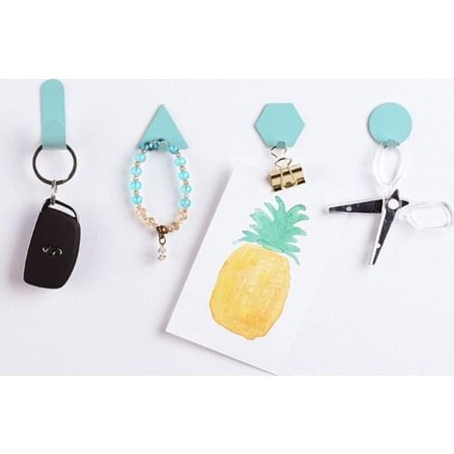 4pcs/set Iron Art Geometric Hook Simple Creative Home Furnishing Bathroom Multi-Functional Clothes Key Decoration Wall Hooks