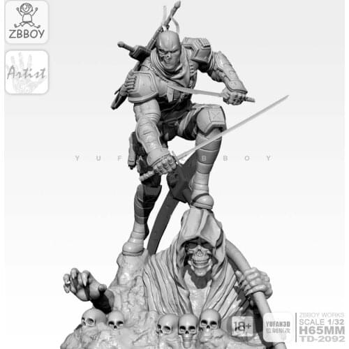 65mm 1/32 Resin Kits Evil undertaker model self-assesmbled TD-2092