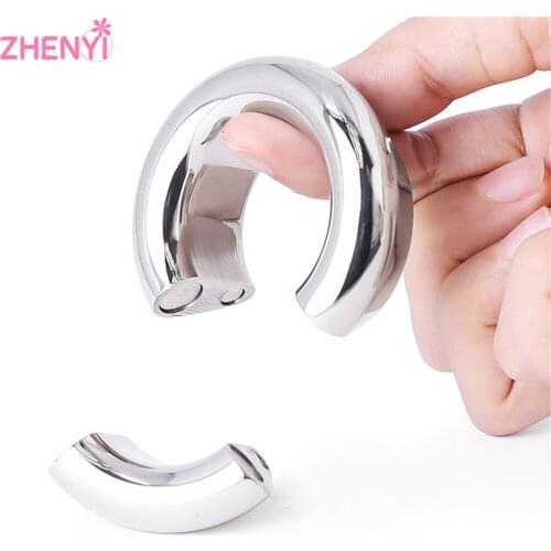 BDSM Ball Stretcher Scrotum Heavy Duty Weight Matal Stainless Steel Penis Ring Delay Ejaculation Adult Sex Toys For Men