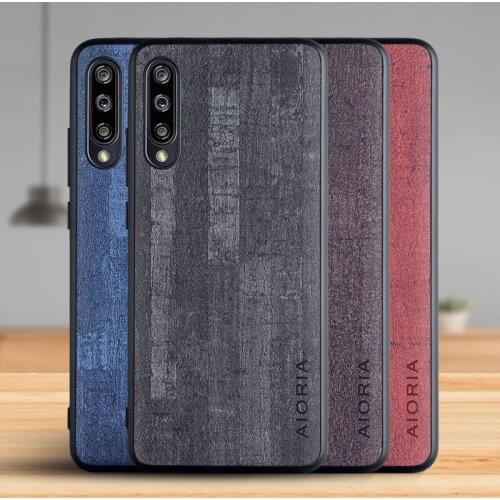 Case for Xiaomi Mi A3 Funda Luxury Vintage Bark pattern Leather Phone Cover for xiaomi mi a3 case Coque