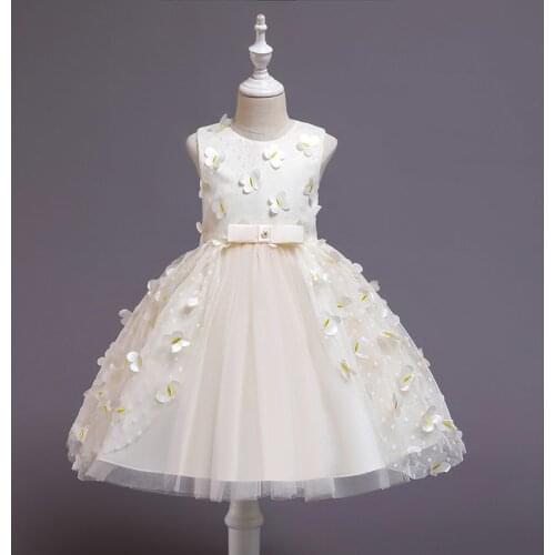 Infant Baby One-year-old Dresses 2020 New Girls Catwalk Dress Little Girl Floral Sleeveless Princess Dresses Flower Kids Dresses