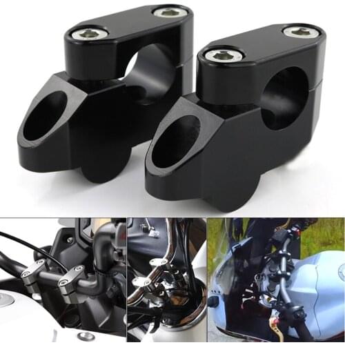 For Kawasaki KX65 KX80 KX100 KX250F KX450F KX500 22mm 7/8" Motorcycle Handlebar Risers Back Moved Raised Mount Extension Riser