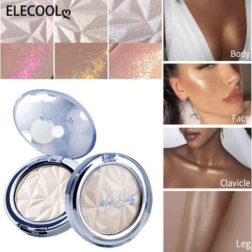 ELECOOL Diamond Glitter Mashed Potatoes Highlighter Diamond Highlighter Makeup Face Body Brighten Glitter Natural Contour Makeup