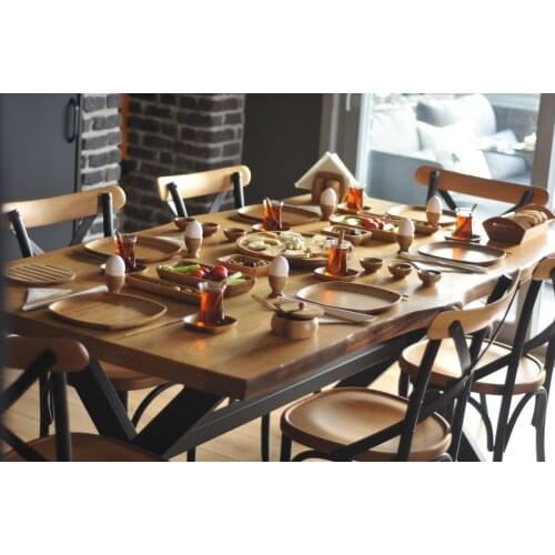 Ikon 53 Pcs Breakfast Set | Breakfast Set | Environmentally Friendly Bamboo | Home-Kitchen | Made in Turkey