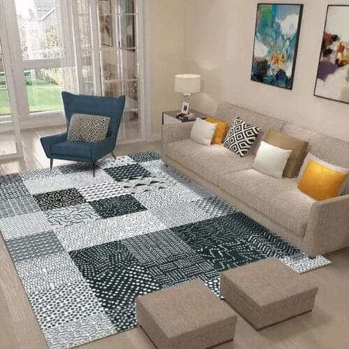 Nordic minimalist modern style carpets for Living room sofa coffee table carpet Bedroom bedside blanket Rectangle Home Area Rugs