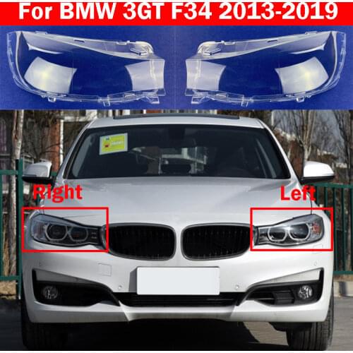 Auto Light Caps For BMW 3 Series GT 3GT F34 2013-2019 320i 328i 335i Car Headlight Cover Lampshade Lamp Case Glass Lens Shell