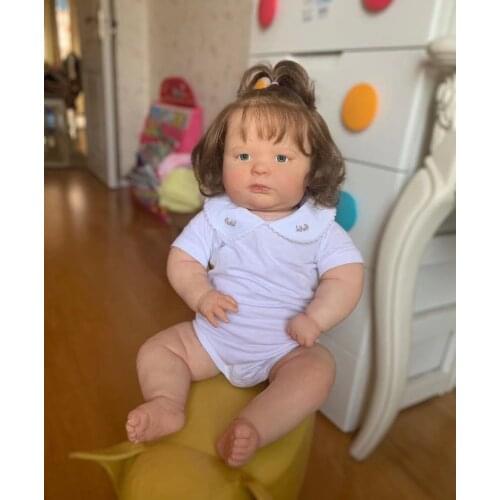 Eye -Opened Reborn Baby Dolls for Children Toys Reborn Doll with Cute Clothes Kids Birthday Xmas Gift Reborn Baby Doll Real Baby