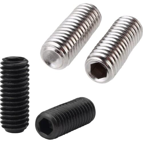 M2 m2.5 m3 m4 m5 m6 Set screw 304 stainless steel 12.9 grade steel Hex socket allen cup point grub screw set bolt tighten screws