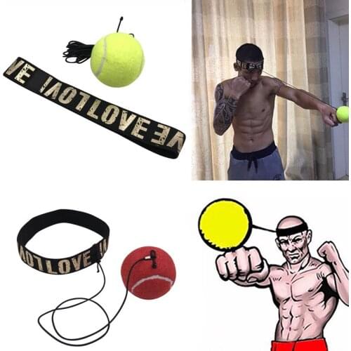 Head-mounted Boxing Magic Ball PU Foam Ball for Boxing Speed Response Baseball Training Punch Ball Sanda Boxer Raising Reaction