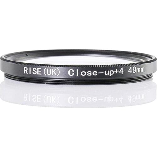 RISE(UK) 49mm Close-Up +4 Macro Lens Filter for Nikon Canon SLR DSLR Camera