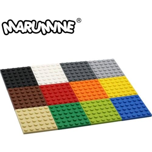 Marumine 6x6 Dots Baseplate 3958 Building Blocks Plate City Part Classic MOC Bricks Accessories Construction Educational Toys