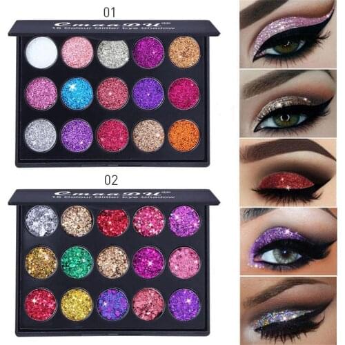 The New 15-Colors Eyeshadow Palette Colorful Shadows Palett Glitter Highlighter Shimmer Make Up Pigment Matte Eye Shadow Pallete