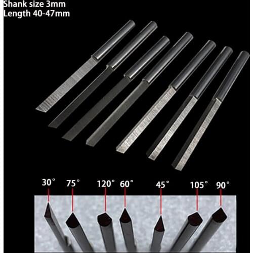 Jewelry Engraving Knives Triangle Graver Metal Engraving Blades Jewellery Tools Pneumatic Carving