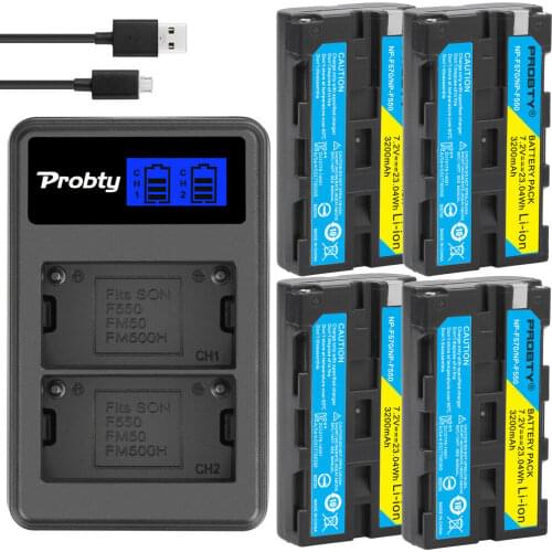 NP-F330 NP-F550 NP-F570 Battery +LCD Charger for Sony NP-F570 NP-F750 NP-F960 F970 F770